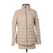 Lauren by Ralph Lauren Jacket: Below Hip Tan Print Jackets & Outerwear - Women's Size Small