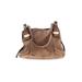 B Makowsky Leather Shoulder Bag: Brown Bags