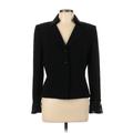 Tahari Blazer Jacket: Short Black Print Jackets & Outerwear - Women's Size 10