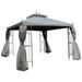 Abrahams 10 Ft. W x 10 Ft. D Metal Patio Gazebo | 118 H x 108.5 W x 118 D in | Wayfair KK-MX-24030691