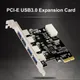 PCI-E To USB 3.0 HUB PCI Express Expansion Card Adapter 4 Port 5 Gbps Speed USB 3 0 PCI E PCIe