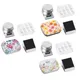 Portable Mini Tin Box 12-Well Empty Watercolor Palette Small Paint Storage Kits With Magnetic Clip