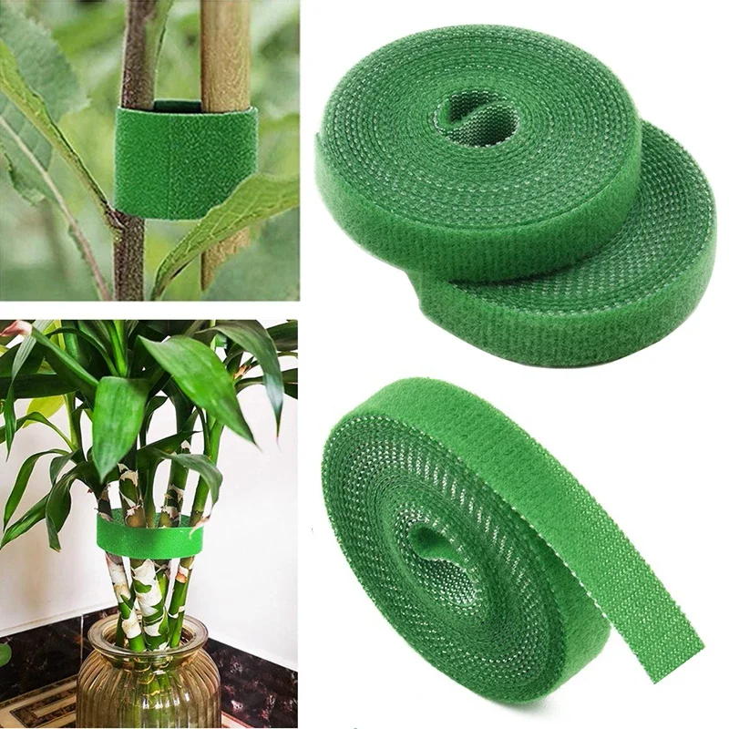 3 Rollen grüne Gartens chnur Pflanze Krawatten Nylon Pflanze Verband Garten Hakens ch laufe Bambus Rohr Wrap Unterstützung Garten zubehör Image