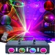 3D RGB 4 Lens 9 LED Laser Beam Projector DJ Disco Light Party RGB Dance DMX Decoration Birthday