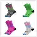 Women Reflective Running Socks Night Cycling Socks Men Breathable Non-slip Sport Sock for Outdoor