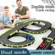 1/43 Electric Rail Car Double Remote Control Car Racing Track Toy Autorama Circuit Voiture Electric