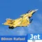 FMSRC RC Airplane 80mm Ducted Fan EDF Jet Rafale Dassaul 6CH with Flaps Retracts PNP Hobby Model
