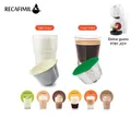 Refillable Milk & Coffee Capsule for Nescafe Dolce Gusto Stainless Steel Reusable Coffee Pod Filters