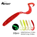 New Fishing Lures 10pcs Predator Soft Lure Plastic Worm Grub Swimbait Wobblers for Pike Trout