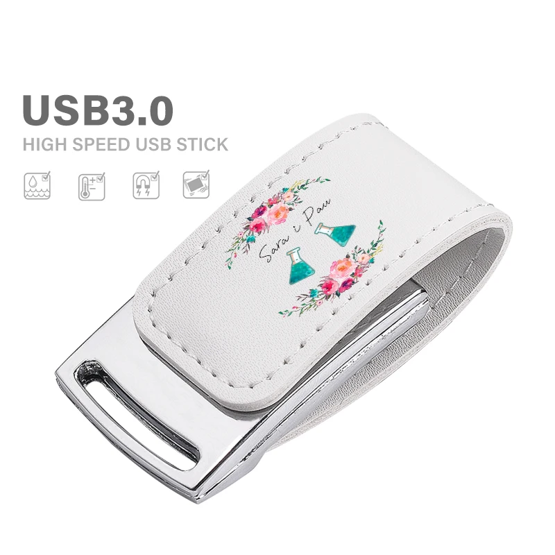 JASTER USB 3.0-Flash-Laufwerk, kostenloses individuelles Logo, Stift-Laufwerk, Großhandel, Memory Stick, Metall, Leder, U-Disk, 32 GB, 64 GB, 128 GB, kreatives Geschenk Image