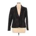 Lafayette 148 New York Blazer Jacket: Below Hip Black Jackets & Outerwear - Women's Size 14