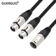 GuerGuo Balanced XLR Y Splitter Cable Microphone Cord-3Pin 1 Male Jack to 2 Female XLR Plug Y Cable