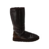 Ugg Australia Boots: Brown Solid Shoes - Women's Size 10 - Round Toe