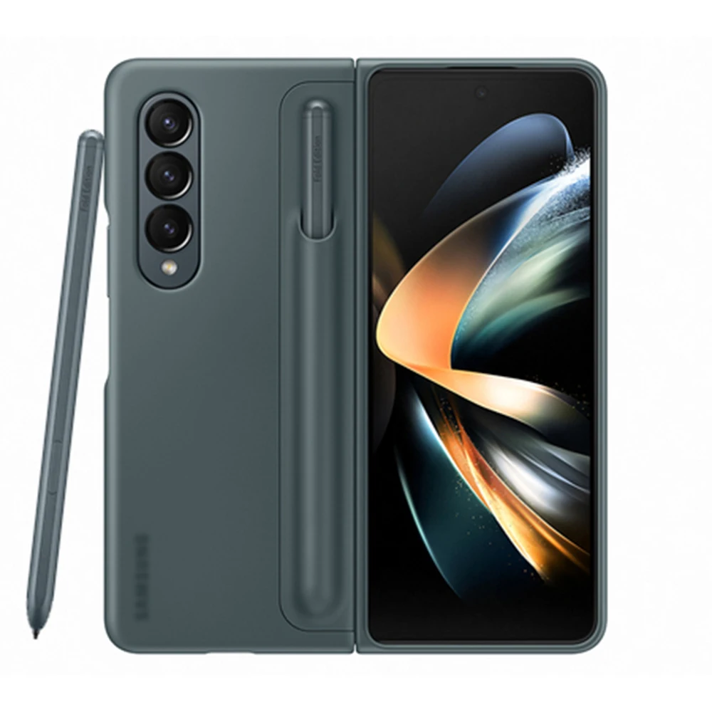Für Samsung Galaxy Z Fold 4 5 6 7 Hülle mit Ständer und S-Stifthalter, Rückenschutz, stehende Abdeckung, SPen-Tasche für Z Fold4 5 6 Image