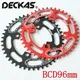 DECKAS 96BCD symmetrical bicycle 40T 42T 44T MTB bike Chainring Crown for Alivio MT300 M2000 M3000