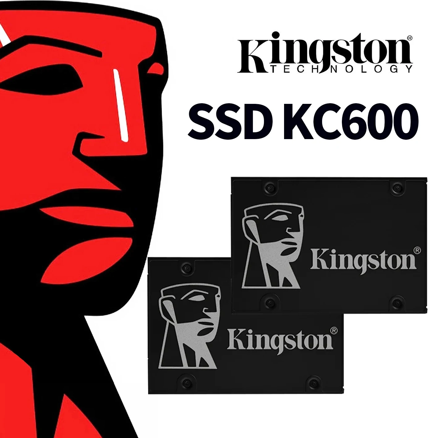 Kingston SSD KC600 2 TB 1 TB 512 GB 256 GB SATA 3 2,5 Zoll Internes Solid-State-Laufwerk 512 GB HDD Festplatte HD SSD 1 TB Notebook-PC Image