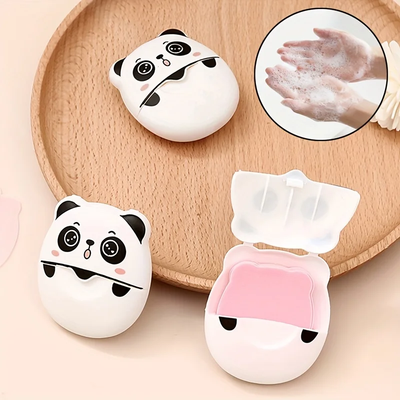 1/3PCS Mini Tragbare Einweg Reise Papier Seife Blätter für Kinder Schäumende Hand Waschen Bad Duft hand seife für Indoor Outdoor Image