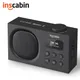 Inscabin P2 Portable DAB/DAB+ FM Digital Radio/Wireless Speaker with Bluetooth/Dual Alarm