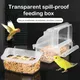 1PC Parrot Feeder Drinker Bird Supplies Bird Cage Parrot Birds Water Hanging Bowl Feeder Box Pet