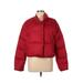 Athleta Snow Jacket: Red Solid Activewear - Women's Size Large