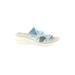 Bzees Sandals: Slip On Wedge Feminine Blue Shoes - Women's Size 9 1/2 - Open Toe