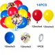 Red Yellow Blue Balloons Confetti Ballon Set Carnival Circus Party Decoration Game Circus First