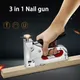 NEW 3in1 Manual Nail Gun Three-purpose Code Nail Gun Gas Nail Gun U-shaped Nail Grab Oil Painting