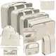 7pcs Set Travel Organizer Storage Bags Suitcase Packing Cubes Set Cases Family Portable Luggage