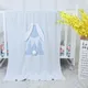 Baby Blankets 100%Cotton Plaid Knitted Newborn Girl Boy Stroller Wrap Swaddle Cute 3D Rabbits Pom