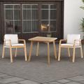 NashyCone Casual outdoor garden dining table & chairs, Solid Wood | Wayfair 02HX128QVHRFY58KPY