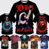 Moda uomo Nu-metal Rock Dio Band t-shirt stampata in 3D Hip Hop Street uomini e donne possono