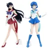 2 pz/lotto Anime Sailor Moon Figure Sailor Mars Sailor Mercury Action Figures giocattoli fatti a