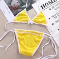 Moda semplice femminile Biquini Cosplay reggiseno Push-up costumi da bagno Bikini set costume da