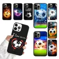 Fire Football Soccer Ball Phone Case iPhone 15 SE2020 11 12 13 14 Pro Max Mini Cover iPhone XS Max