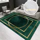 Tapis d'entrée de porche vert foncé moderne tapis de salon de luxe tapis de canapé tapis de table