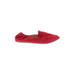 Cole Haan Grand Ambition Flats: Slip-on Stacked Heel Casual Red Print Shoes - Women's Size 11 - Almond Toe