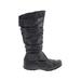 Max Collection Boots: Black Print Shoes - Women's Size 11 - Round Toe