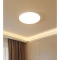 Wrought Studio™ Ditte Modern Round LED Flush Mount Ceiling Light for Kitchen Bathroom Bedroom Hallway in White | 0.9 H x 11.8 W x 11.8 D in | Wayfair