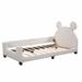 Red Barrel Studio® Twin Daybed Upholstered/Polyester in White | 39.29 H x 40.89 W x 80.29 D in | Wayfair 0256FC92F99A4A85A823543B9BD2BE48