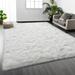 Rectangle 8' x 10' Living Room Area Rug - Rectangle 8' x 10' Area Rug - Mercer41 Large Shag Area Rugs 6 X 9, Tie-Dyed Plush Fuzzy Rugs For Living Room, Ultra Soft Fluffy Furry Rugs For Bedroom | Wayfair