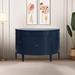 Red Barrel Studio® Emanni MDF Accent Cabinet in Blue | 31.8 H x 47.2 W x 15.7 D in | Wayfair BE353295BD3E436DA03E48BDCC0C2384