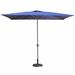 Arlmont & Co. 6.5FT × 10FT Patio Umbrella Outdoor Red Uv Protection-79" H x 118.5" W x 98.5" D, Polyester | Wayfair