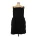 ASOS Casual Dress - Mini Square Sleeveless: Black Solid Dresses - Women's Size 26