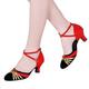 Femme Salon Chaussures Modernes Intérieur Chaussures scintillantes Sandale Extérieur Paillette Brillante Talon Cubain Boucle Noir et rouge Noir et argenté Noir et Or