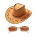 Rétro Vintage Années 70 Costume de Cosplay Chapeau de cowboy Lunettes de Soleil Bandana Paisely Bracelets Bagues Collier / Boucles d'oreilles Cow-boy Cowboy de l'Ouest Homme Halloween Soirée Mascarade