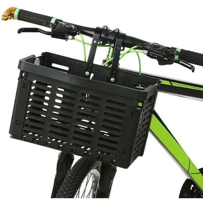 Klappbarer Fahrradkorb, abnehmbarer Kunststoff-Fahrradlenker-Frontkorb, Fahrrad-Heckträger, Image