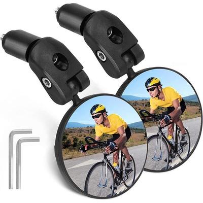 Minkurow - Fahrrad-Rückspiegel, 2 Stück Fahrrad-Rückspiegel, 360° verstellbarer konvexer Spiegel,