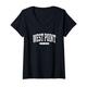 Damen West Point New York T-Shirt West Point T-Shirt Tee Geschenke NY U T-Shirt mit V-Ausschnitt