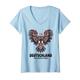 Damen Deutschland, Deutscher Adler, Deutschland T-Shirt mit V-Ausschnitt