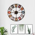 Large Wall Clock Battery Operated Analog Silent Non-Ticking Round Decorative Clock for Kitchen Office Restaurant Coffee Bar Decor